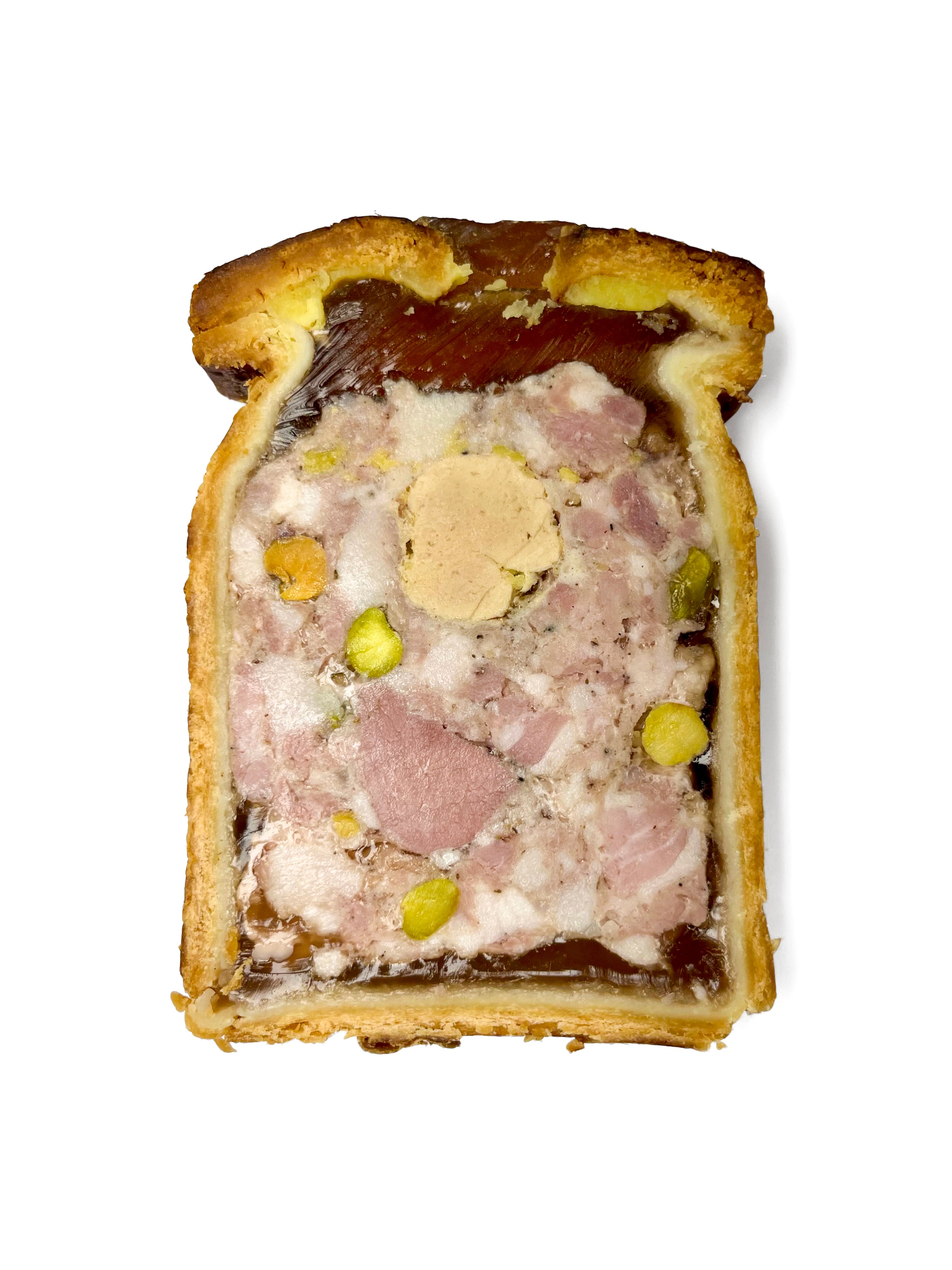 Pâté en croûte Canard, foie gras, pistache